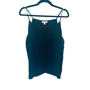 Prologue Black Satin Spaghetti Strap Blouse XXL